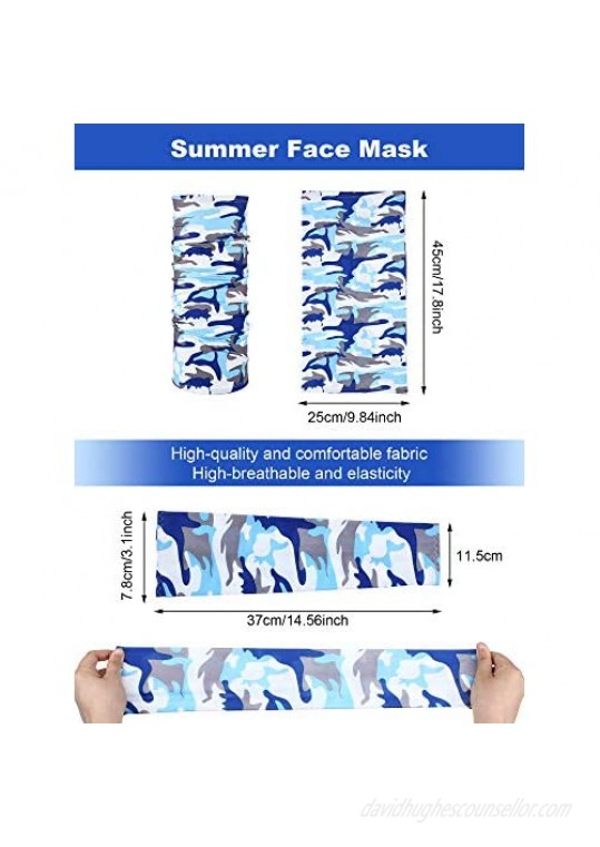 Neck Gaiter Balaclava Face Cover Sport Headband Bandana and UV Sun Protection Arm Sleeves
