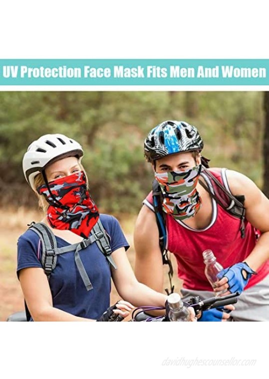 Neck Gaiter Face Mask Washable UV Protection Face Cover Scarf Bandana Balaclava