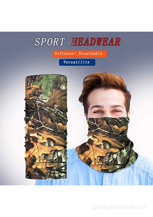 Neck Gaiter Headband Bandana Face Tube Scarf Mask UV Protection Head Wrap Head Wear Balaclava for Sports