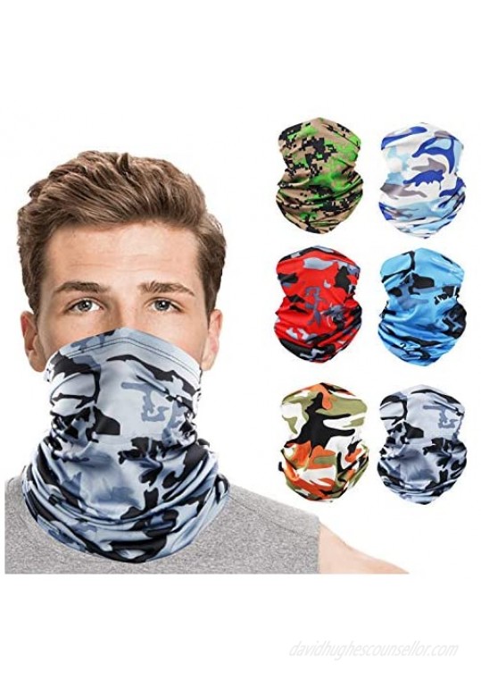 Neck Gaiter UV Protection Face Cover Bandana Face Neck Scarf Balaclava Headwear