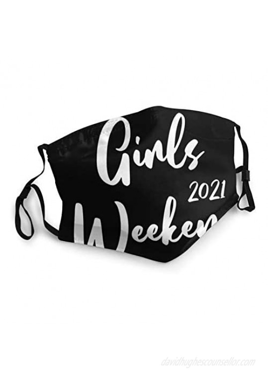 Niokre Protective mask-Cute Girls Weekend 2021 Suitable for Men and Women 1 PCS Black
