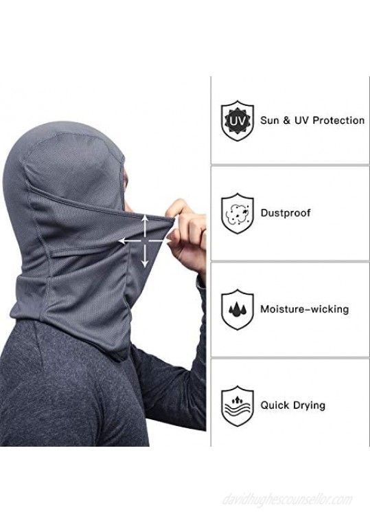 QINGLONGLIN 2 Pack Balaclava - Windproof Mask Adjustable Face Head Warmer for Skiing Cycling Motorcycle Outdoor Sports