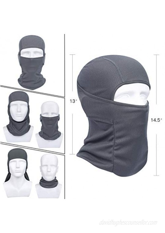 QINGLONGLIN 2 Pack Balaclava - Windproof Mask Adjustable Face Head Warmer for Skiing Cycling Motorcycle Outdoor Sports