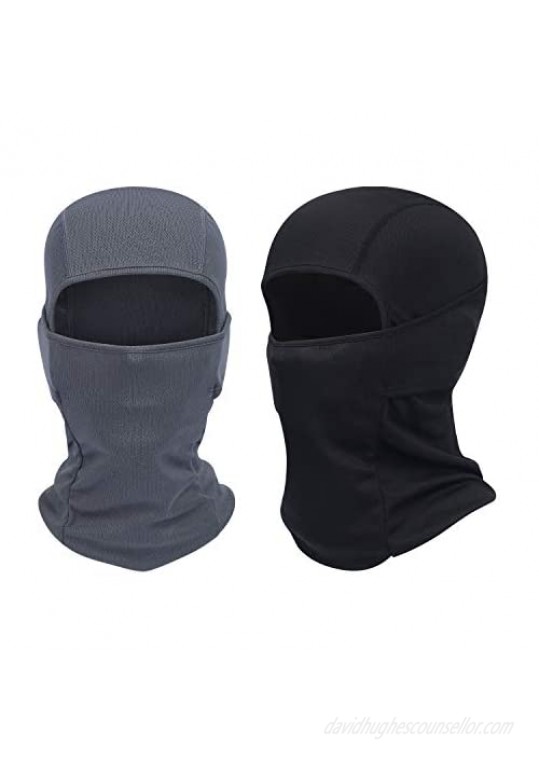 QINGLONGLIN 2 Pack Balaclava - Windproof Mask Adjustable Face Head Warmer for Skiing  Cycling  Motorcycle Outdoor Sports