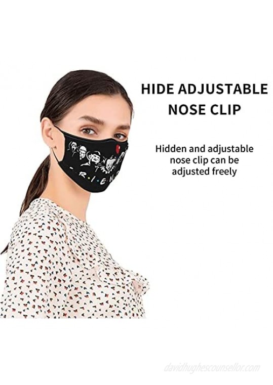 Skyteelor Adjustable Adult Cloth Face Cover Reusable Anti-Dust Headwear with Carbon Filters