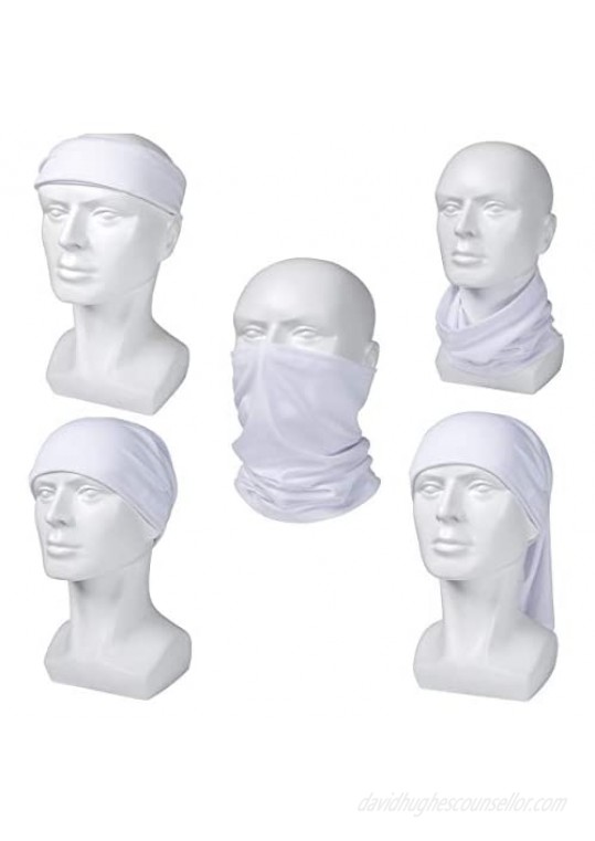 Sun UV Protection Neck Gaiter Washable Reusable Face Mask Cover Dust Wind Bandana Balaclava for Fishing Hiking Halloween