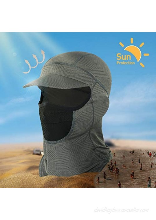 SUNMECI Balaclava Breathable Full Face Mask Sun Protection Cooling for Men Fishing Cycling