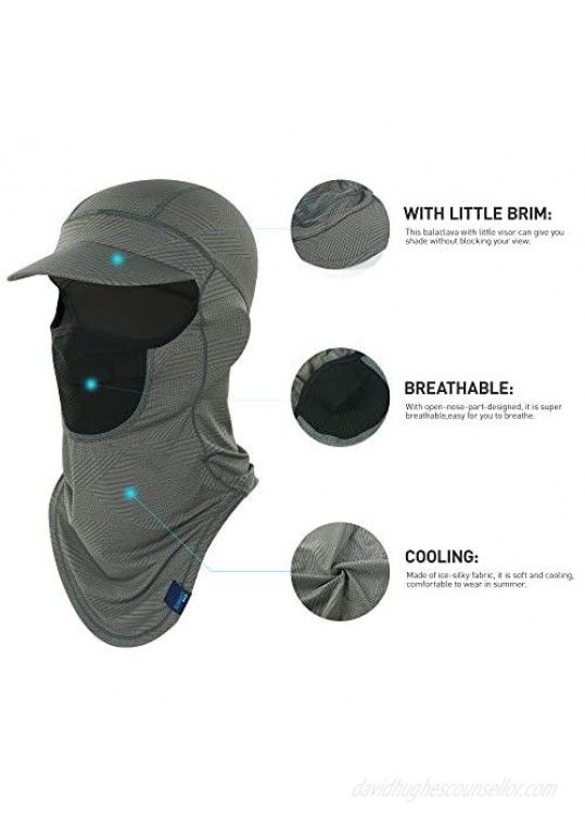 SUNMECI Balaclava Breathable Full Face Mask Sun Protection Cooling for Men Fishing Cycling