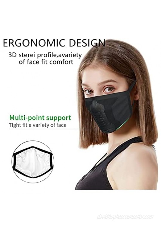 The Winter Soldier's Black Cotton Fabric Washable Protective Cotton Mask Adjustable Unisex Adult Solid Color