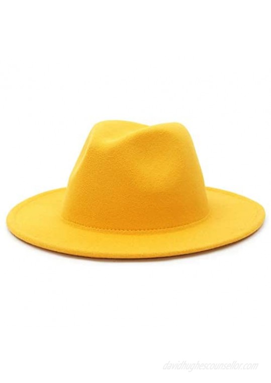EOZY Women & Men Fedora Hat Wide Brim Unsex Floppy Panama Hat Cap