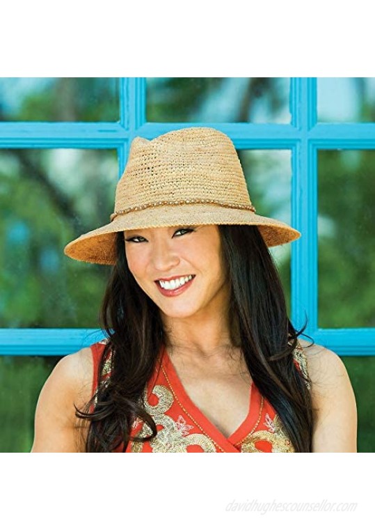 Wallaroo Hat Company Women’s Malibu Fedora Hat – Elegant Fedora Modern Style Designed in Australia.