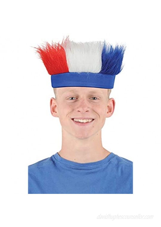 Beistle Patriotic Colorful Hairy Headband Red/White/Blue