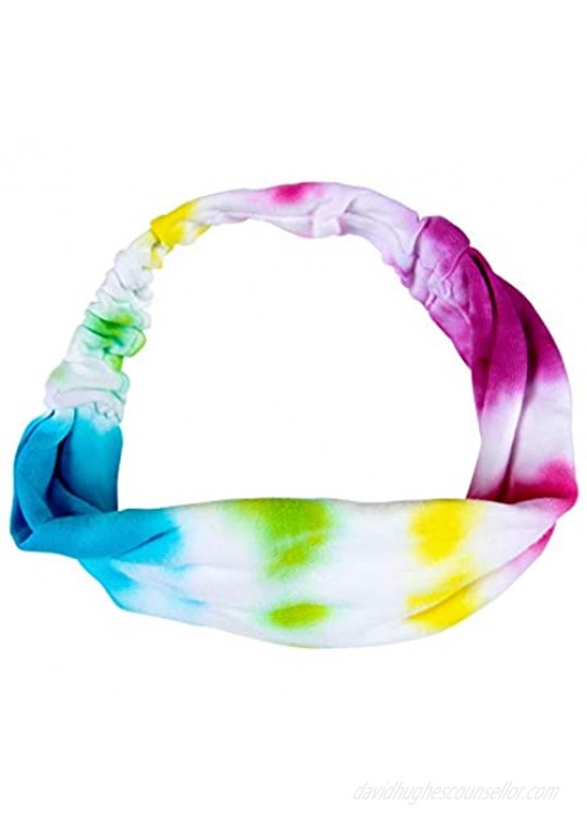 Tulip one-step tie-dye Headbands 2 Pack Tie Dye Accessory White
