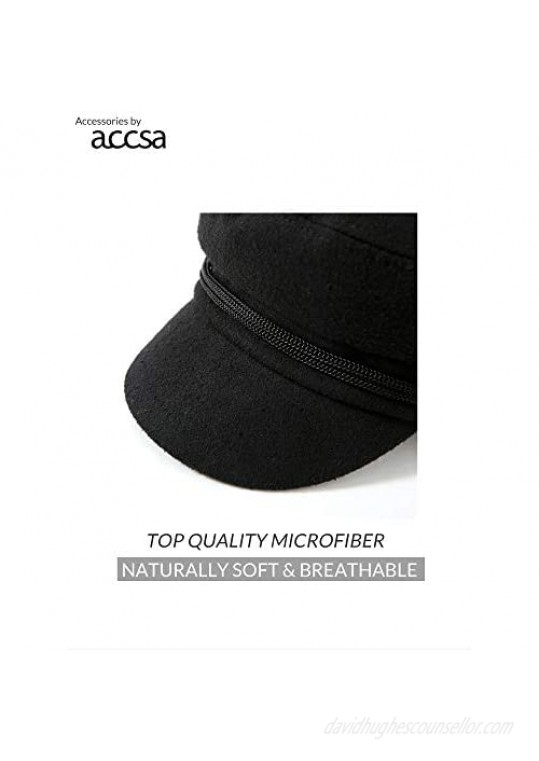 accsa Womens Fashion Newsboy Cap Bakerboy Cabbie Gatsby Pageboy Visor Beret Hat