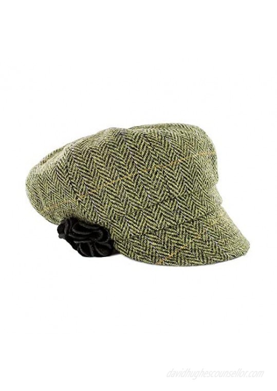 Mucros Weavers Irish Newsboy Cap for Women Wool Knit Hat for Winter