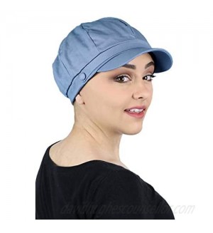 Newsboy Cap for Women Cabbie Summer Hats Ladies Small Heads Chemo Headwear Head Coverings Darby