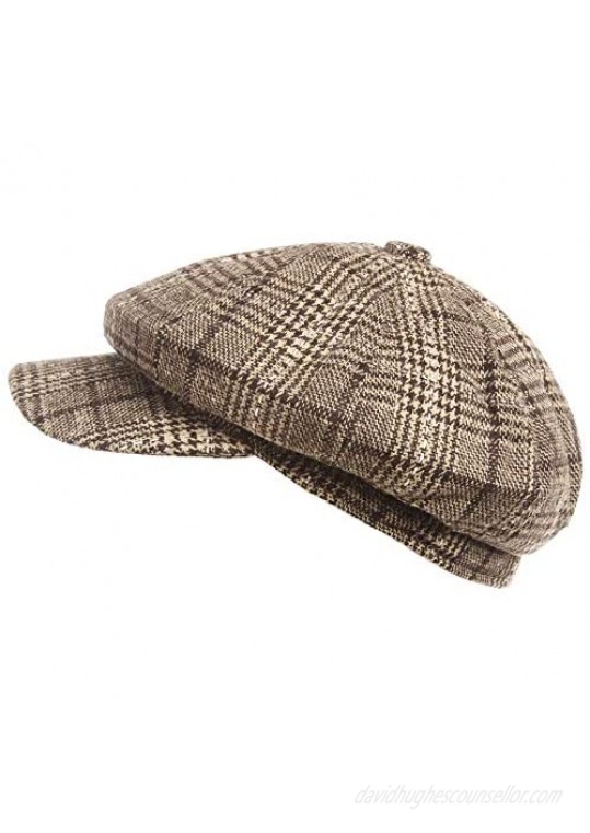 Womens Newsboy Hat Beret Bakerboy Cabbie Gatsby Pageboy Wool Blend Newsie Cap