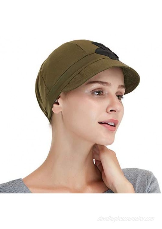 Bamboo Fashion Hat for Woman Daily Use with Brim Visor Hats for Cancer Chemo Patients Women