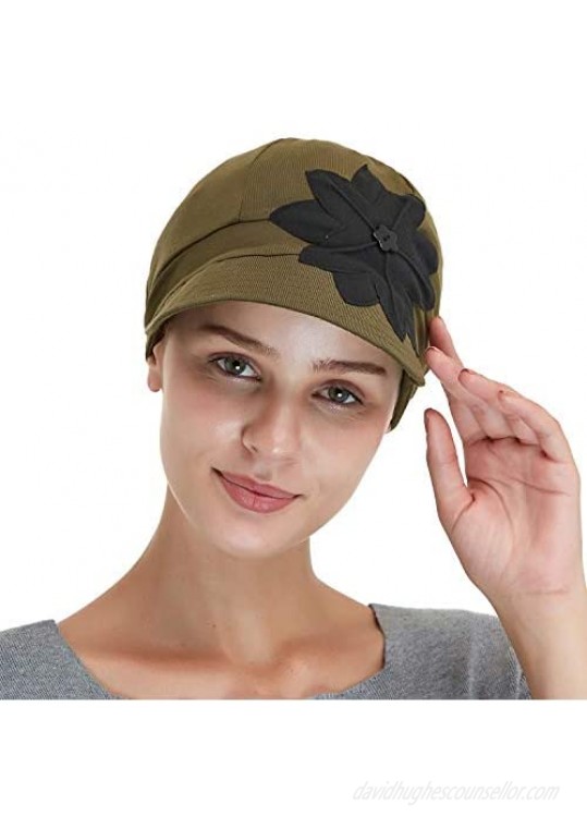 Bamboo Fashion Hat for Woman Daily Use with Brim Visor  Hats for Cancer Chemo Patients Women