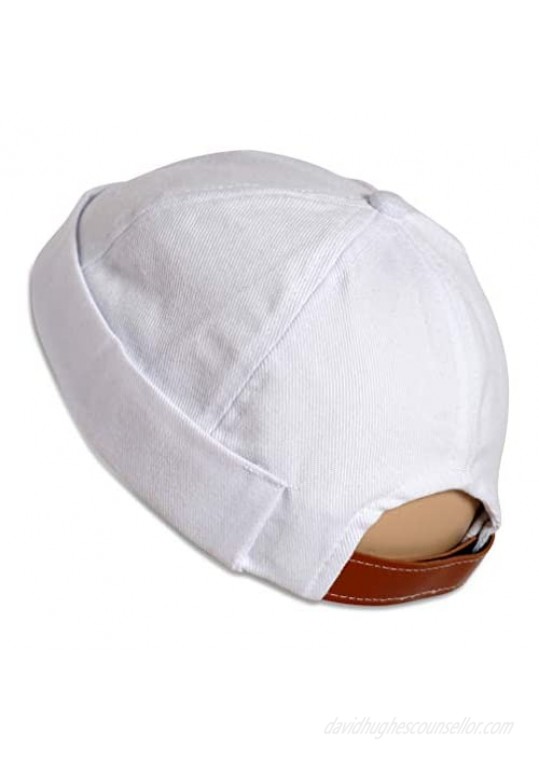 SnugZero - Brimless Adjustable Docker Hat Beanie | Retro Cotton No Visor Cap Men and Women