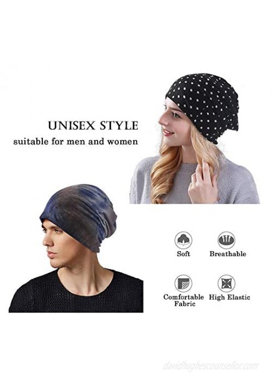 Women's Slouchy Beanie Chemo caps Headwear Infinity Scarf Hair Covering Sleep hat