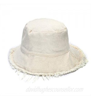 boderier Sun Hats for Women Summer Casual Wide Brim Cotton Bucket Hat Beach Vacation Travel Accessories