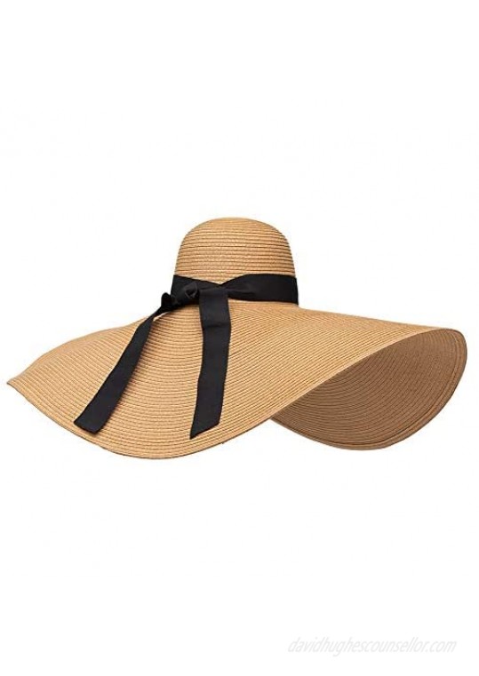 Sun Hat for Women Women's Wide Brim Sun Hat Summer Beach Sun Hat UV Sun Protection Packable Reversible Bucket Hat