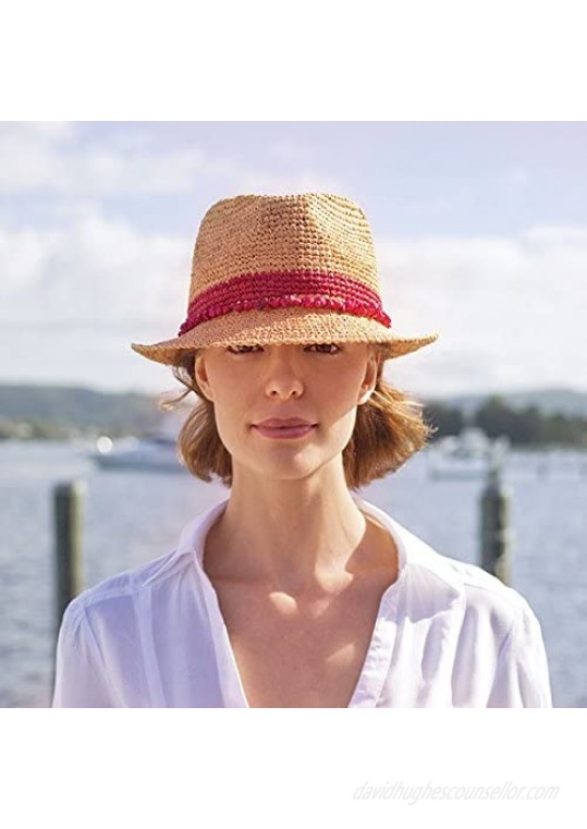 Wallaroo Hat Company Tahiti Trilby – Two-Toned Sun Hat Packable Adjustable Modern Style Designed in Australia