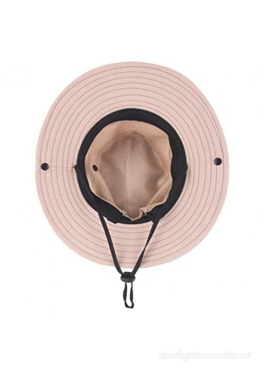 Womens Ponytail Sun Hat UV Protection Wide Brim Foldable Beach Fishing Hats