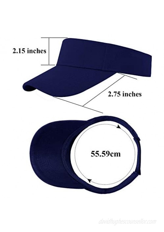 Cooraby Sports Sun Visor Hats Adjustable Sun Visor Caps for Women and Men