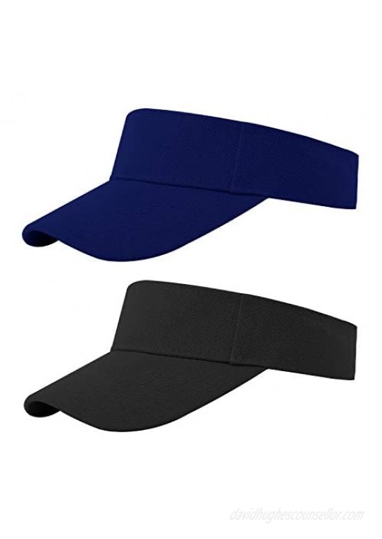 Cooraby Sports Sun Visor Hats Adjustable Sun Visor Caps for Women and Men
