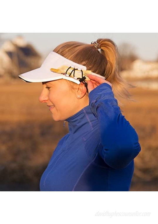 Gone For a Run Ultralight Visor with RunTechnology | Moisture Wicking and Reflective Sports Visor | Multiple Colors