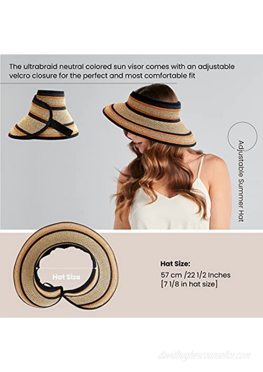 San Diego Hat Company Women's Ultrabraid Visor Hat
