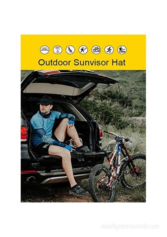 Sikuer Sun Visor Adjustable Visor Hat Cotton Outdoor Sport Beach Golf Visor Cap for Women Men 3 Color Packed adjustable