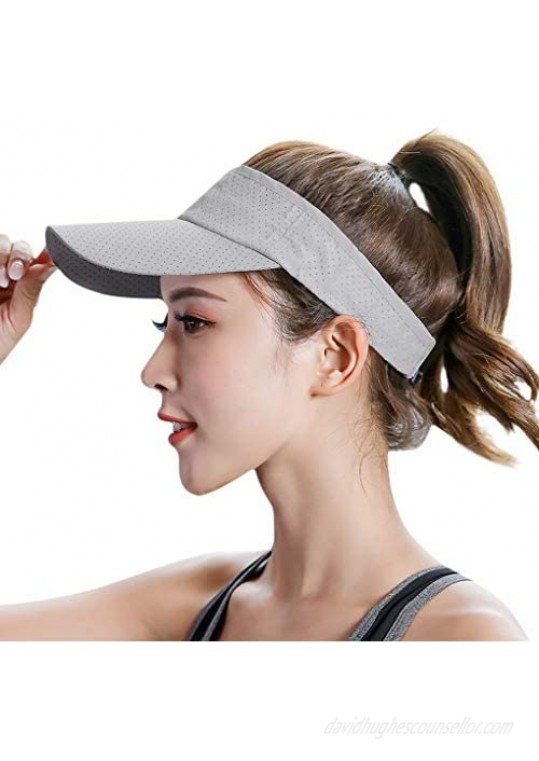 Sun Visor Men Women Mesh Adjustable Baseball Cap Sports Tennis Golf Running Hat