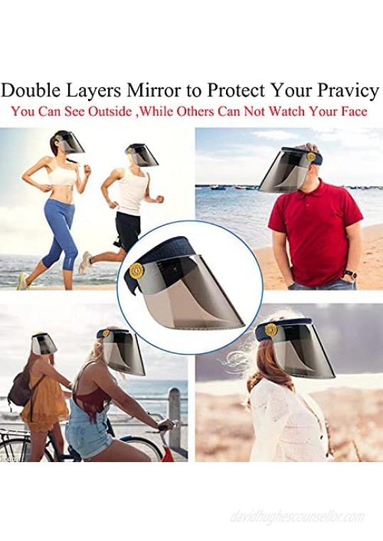 Sun Visors Hats for Women UV Protection UV Sun Hats for Women Beach Summer Travel Holiday Blue
