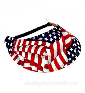 The Incredible Sunvisor Patriotic Flag Patterns Perfect for Summer! Made in The USA!!