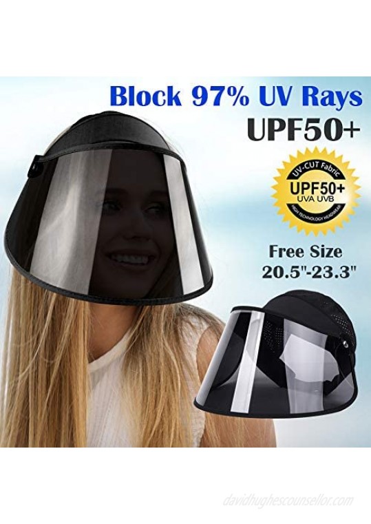 WAYCOM Sports Sun Visor Sun Hat UPF 50+ Sun Cap UV Protection Hat for Men Women