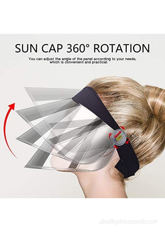 WAYCOM Sun Cap Sun Visor Hat - UV Protection Hat -Premium UPF 50+ Hat for Hiking Golf Tennis Outdoors