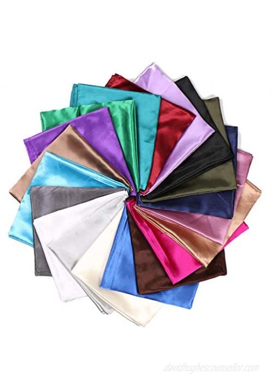 35 Womens Large Satin Square Scarf Silk Feeling Hair Wrapping Gift Headscarf Scarves