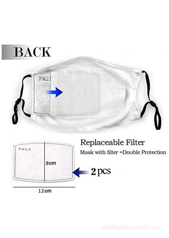 4 Pcs Animal Fashion Cloth Face Mask With Filter Pocket Washable Adjustable Fabric Mask Reusable Balaclava For Men Women