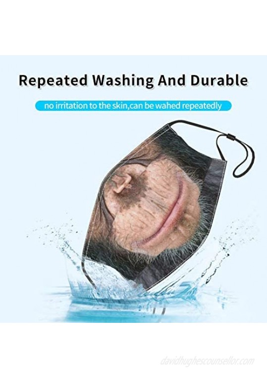4pcs Face Mask With Filter Pocket Washable Breathable Reusable Dust-Proof And Windproof Mask For Men Women