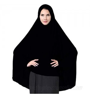 Ababalaya Women's Elegant Modest Muslim Islamic Ramadan Soft Lightweight Jersey Hijab Long Scarf