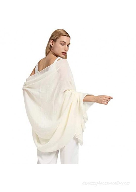 AMELIE GALANTI Cotton Scarf for Women Lightweight Shawl Soft Scarf Fashion Solid Scarf Wrap Shawl