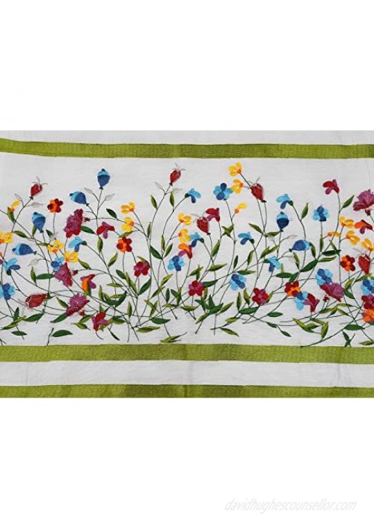 Embroidered Tallit Prayer Shawl Set with Tallit Bag Kippah Kosher Tzitzit 78