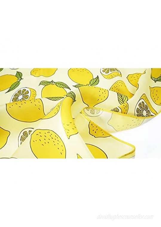 GERINLY Cute Bandana for Women Fruits Printed Square Hair Scarf Headband Summer Accessories