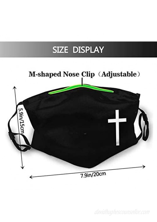 Jesus For The Cross Face Mask Reusable Breathable Protective Adjustable Scarf Washable Fashion Dustproof Bandana