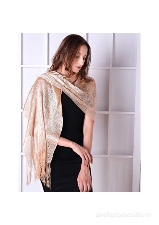 MissShorthair Women's Sparkle Shawls and Wraps for Party Dresses