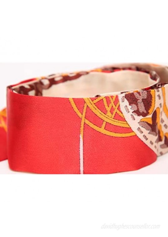 Obosoyo 6pcs Fashion Bag Handbag Handle Ribbon Scarf Neckerchief Scarf Package Band Hair Head Decoration