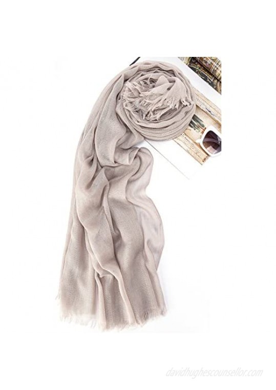 Premium Women Extreme Soft Scarf Wrap Shawl For Any Season Super Size Rich Color Choice